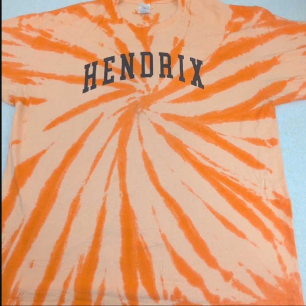 Jimi Hendrix Orange & White Swirl Tie Dye Tee XL